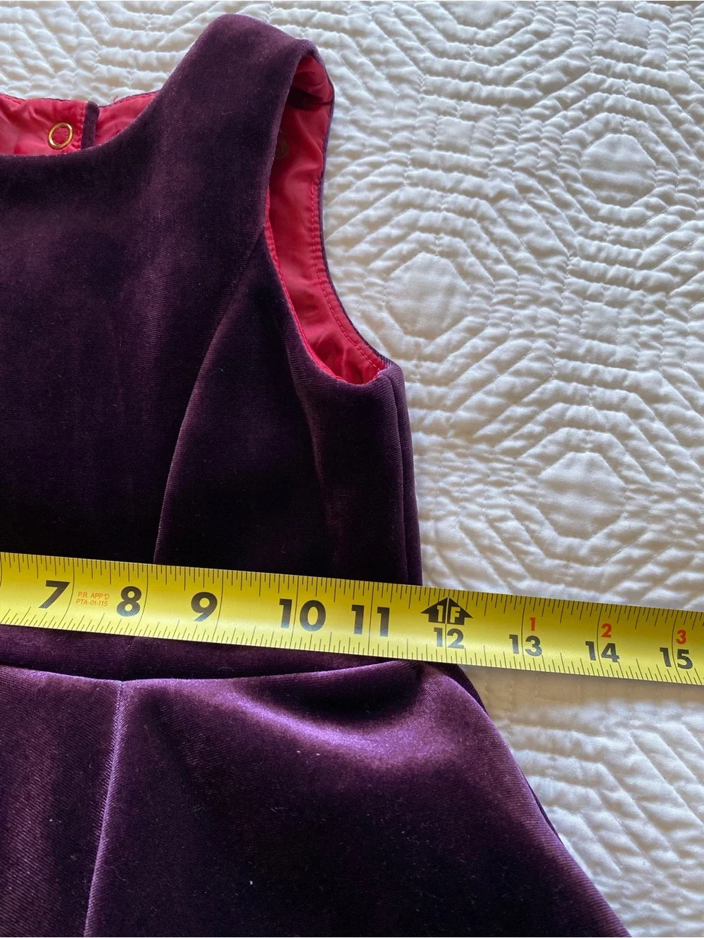 OshKosh B'gosh Genuine Kids Purple Velvet Fit And Flare Dress 3T Vintage Holiday